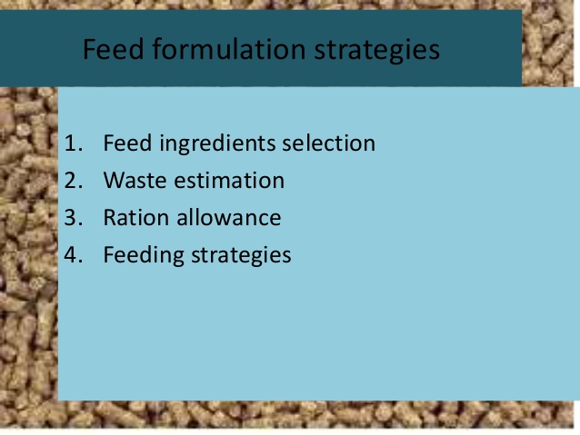 feed formulation methods